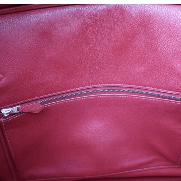Authentic Birkin HAC 32 Haut à Courroies Fjord leather framboise satchel - Picture 13 of 13